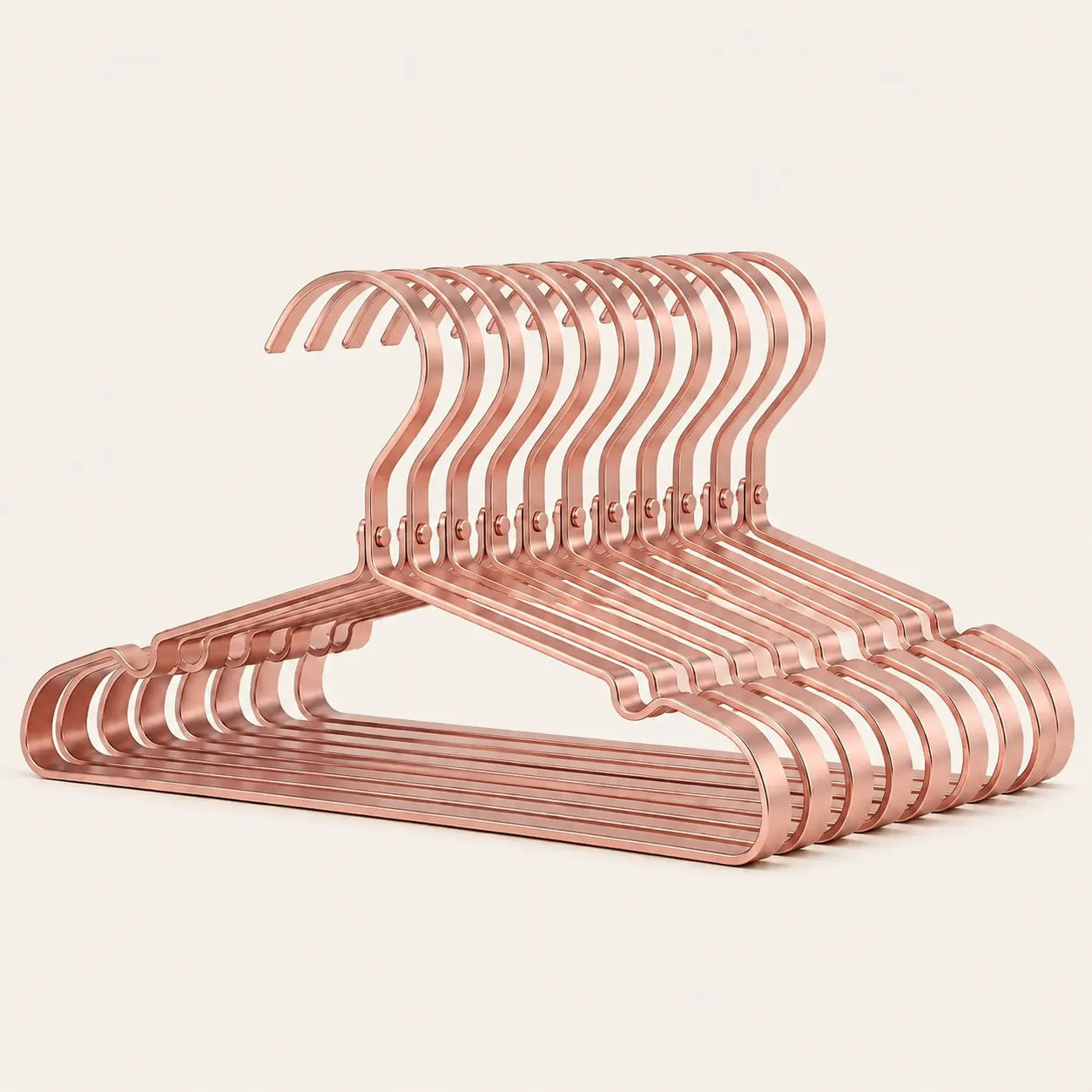 WIDE ALUMINUM CLOTHES HANGERS