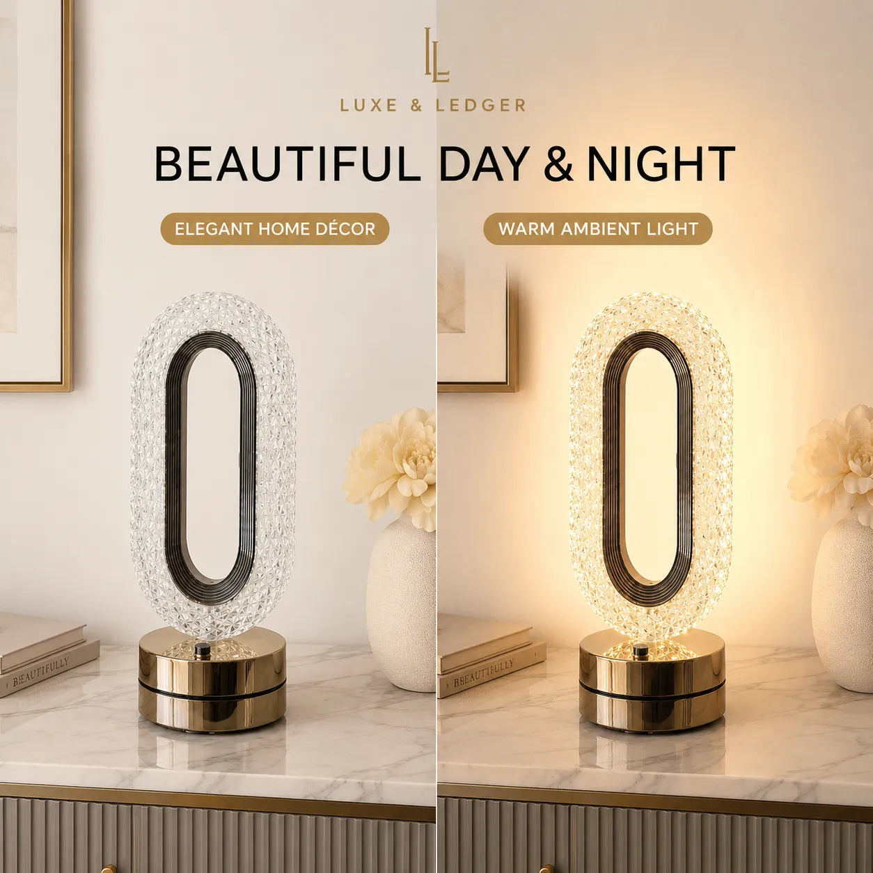 LUXURY CRYSTAL TOUCH LAMP