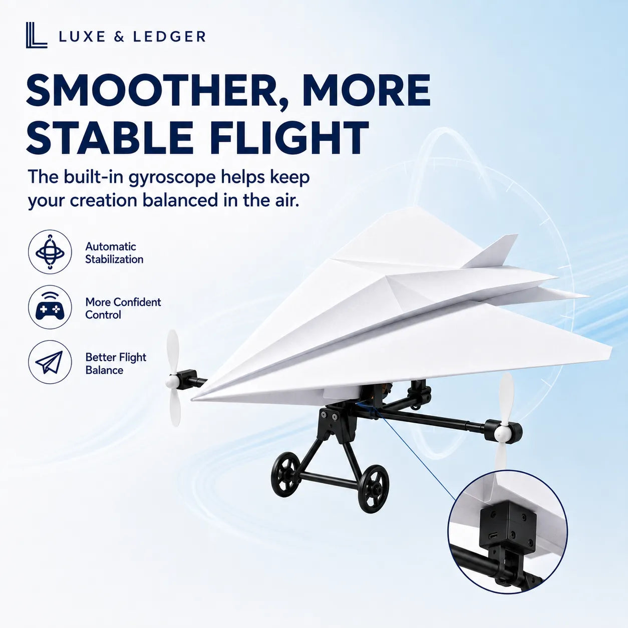 SKYGLIDE™ REMOTE-CONTROLLED PAPER AIRPLANE