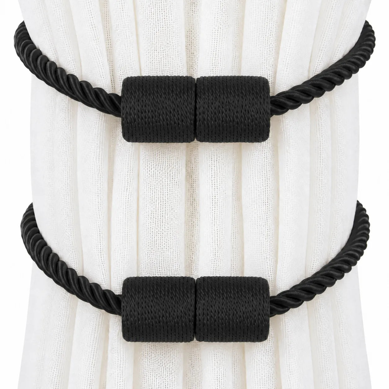 Cylindrical Curtain Bandage Magnetic Buckle Installation-free