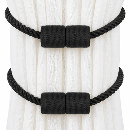 Cylindrical Curtain Bandage Magnetic Buckle Installation-free