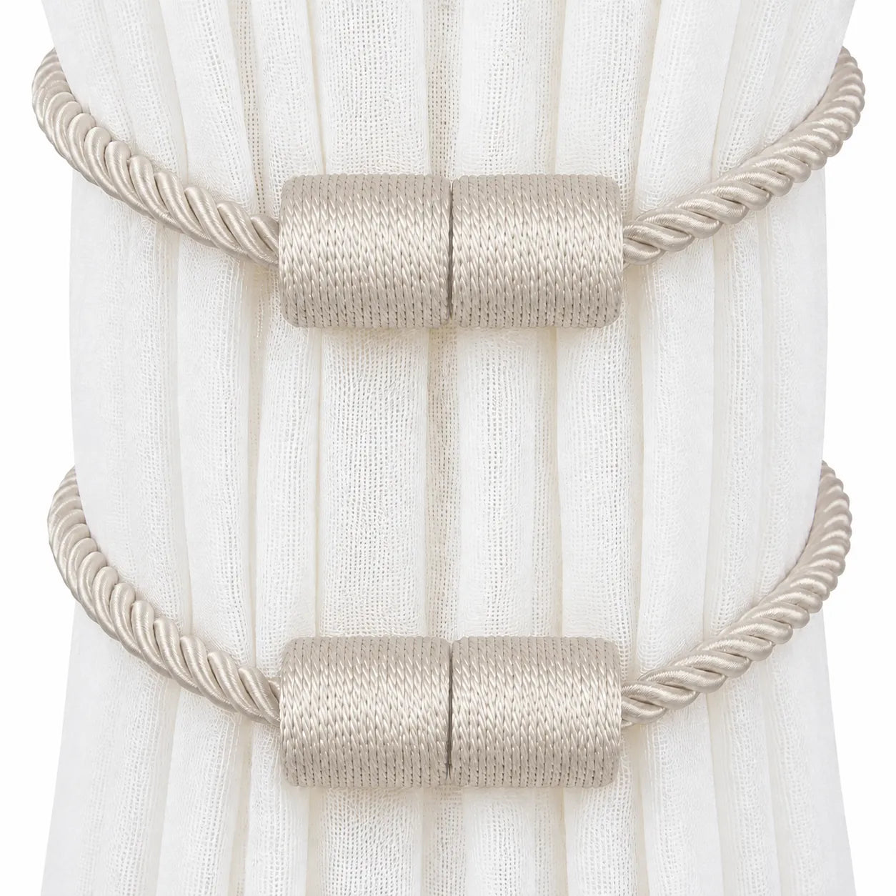 Cylindrical Curtain Bandage Magnetic Buckle Installation-free