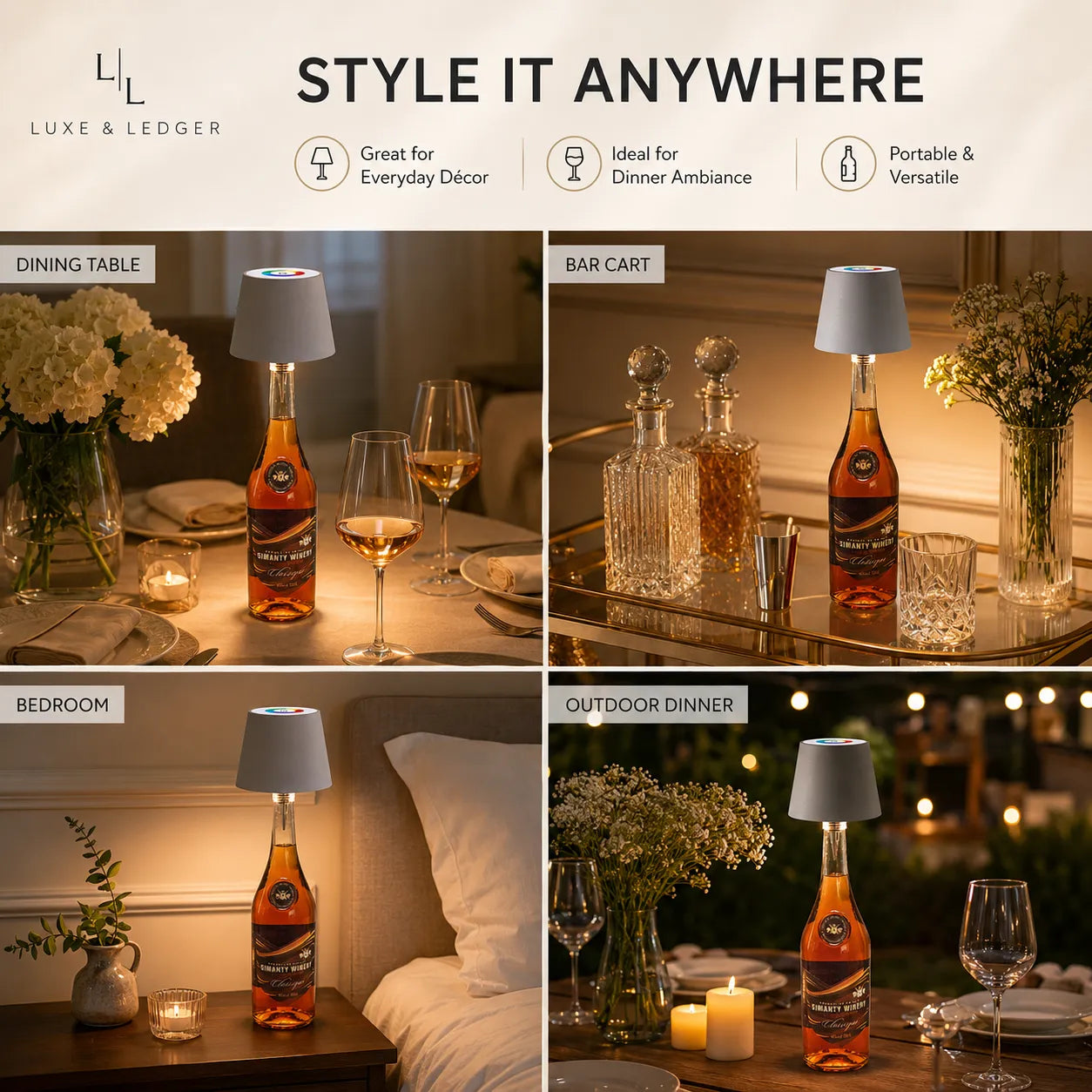 WIRELESS LED BOTTLE LAMP