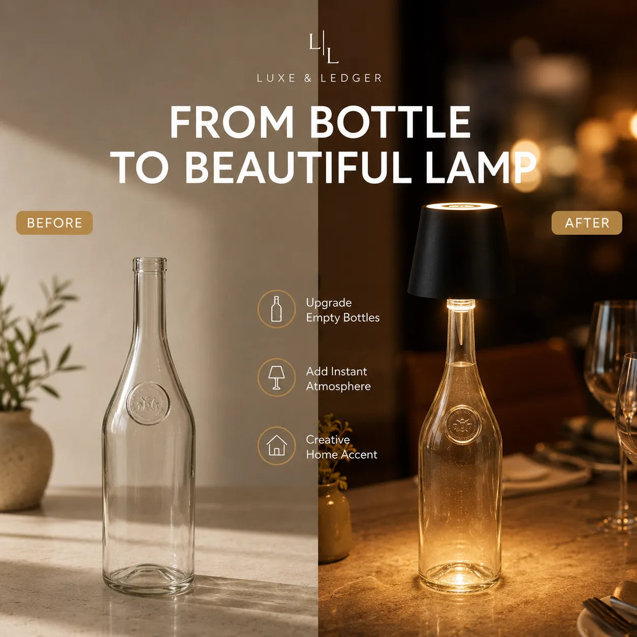 WIRELESS LED BOTTLE LAMP