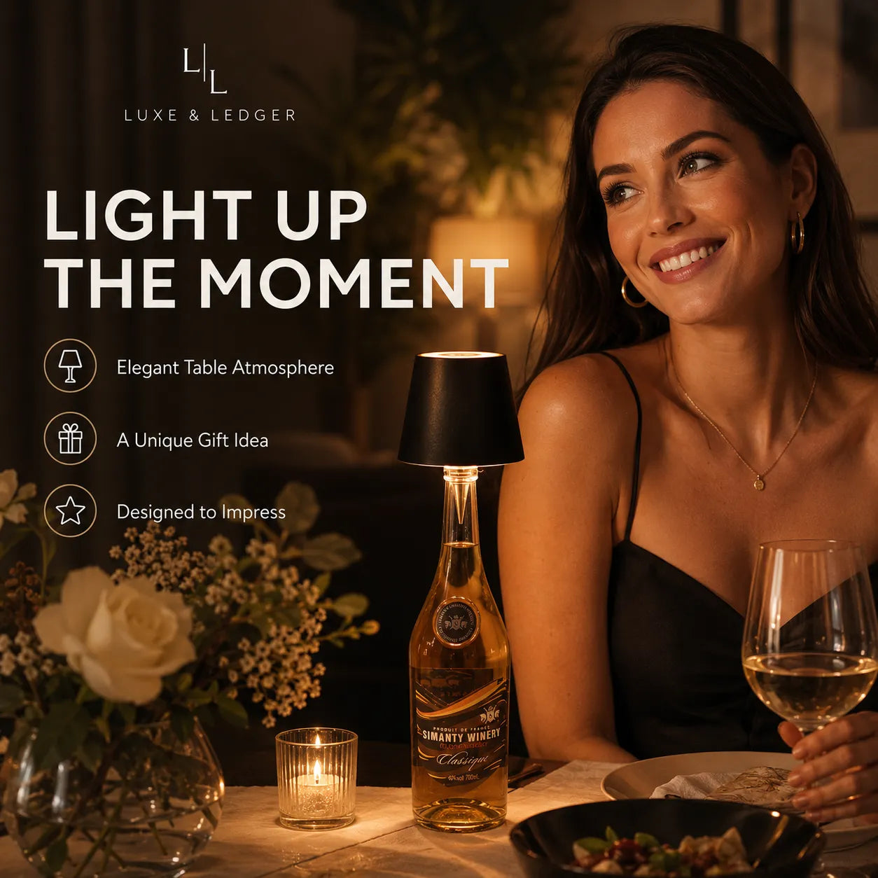 WIRELESS LED BOTTLE LAMP