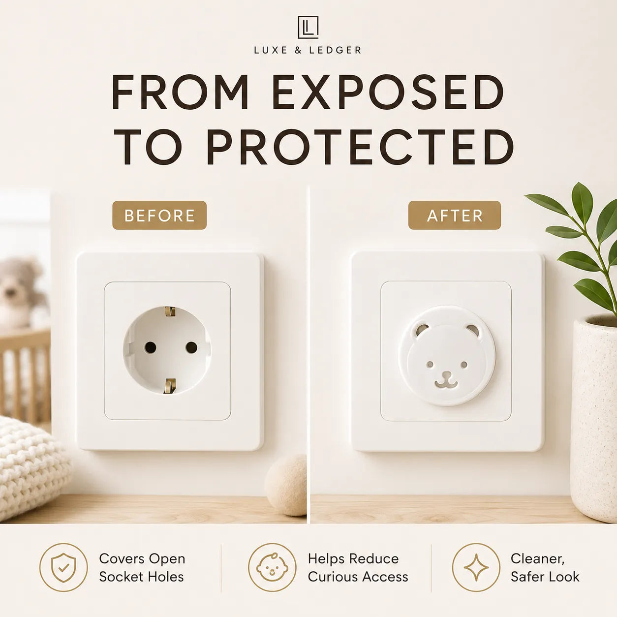EU CHILD SAFETY SOCKET COVERS – EUROPE & SOUTH AMERICA