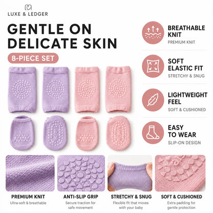 BABY KNEE PROTECTORS & GRIP SOCKS