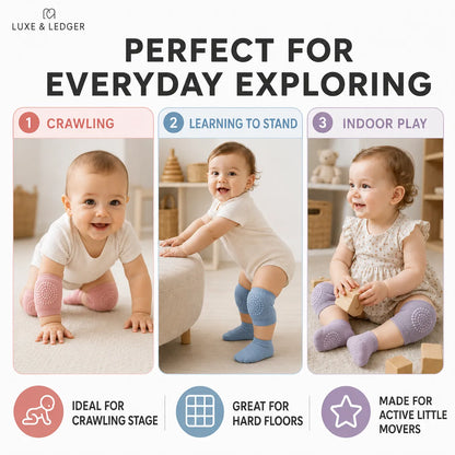 BABY KNEE PROTECTORS & GRIP SOCKS