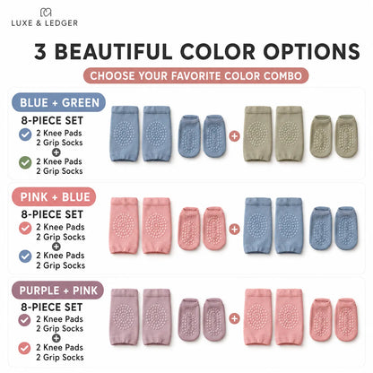 BABY KNEE PROTECTORS & GRIP SOCKS