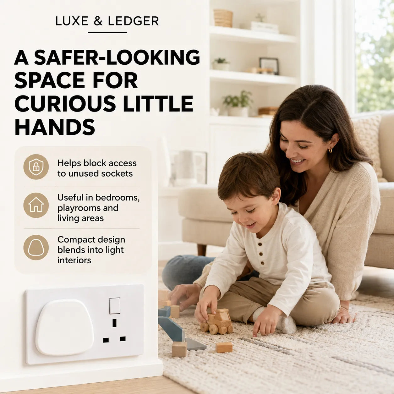 UK BABY-SAFE SOCKET COVERS