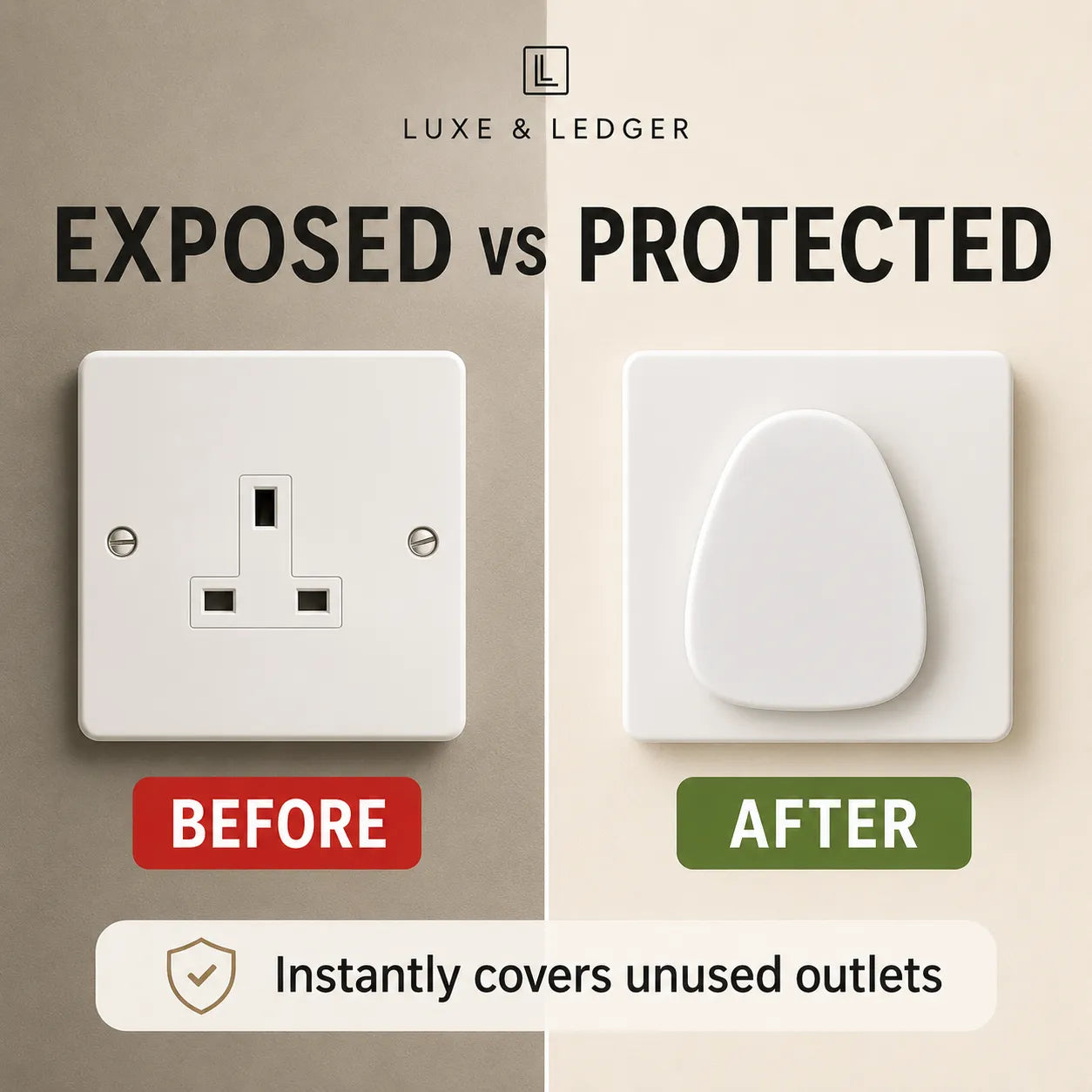 UK BABY-SAFE SOCKET COVERS