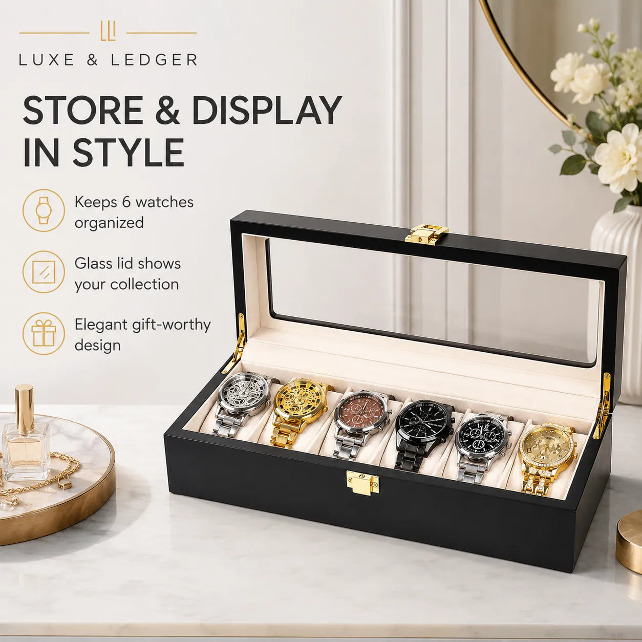 LUXURY WATCH STORAGE BOX