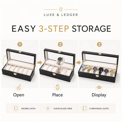LUXURY WATCH STORAGE BOX