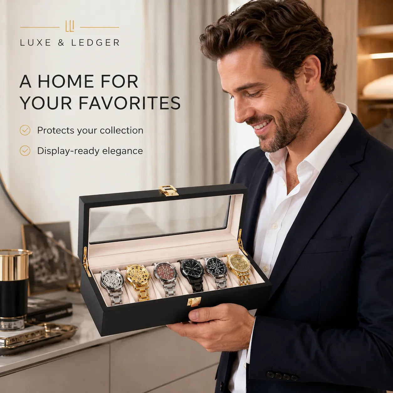 LUXURY WATCH STORAGE BOX