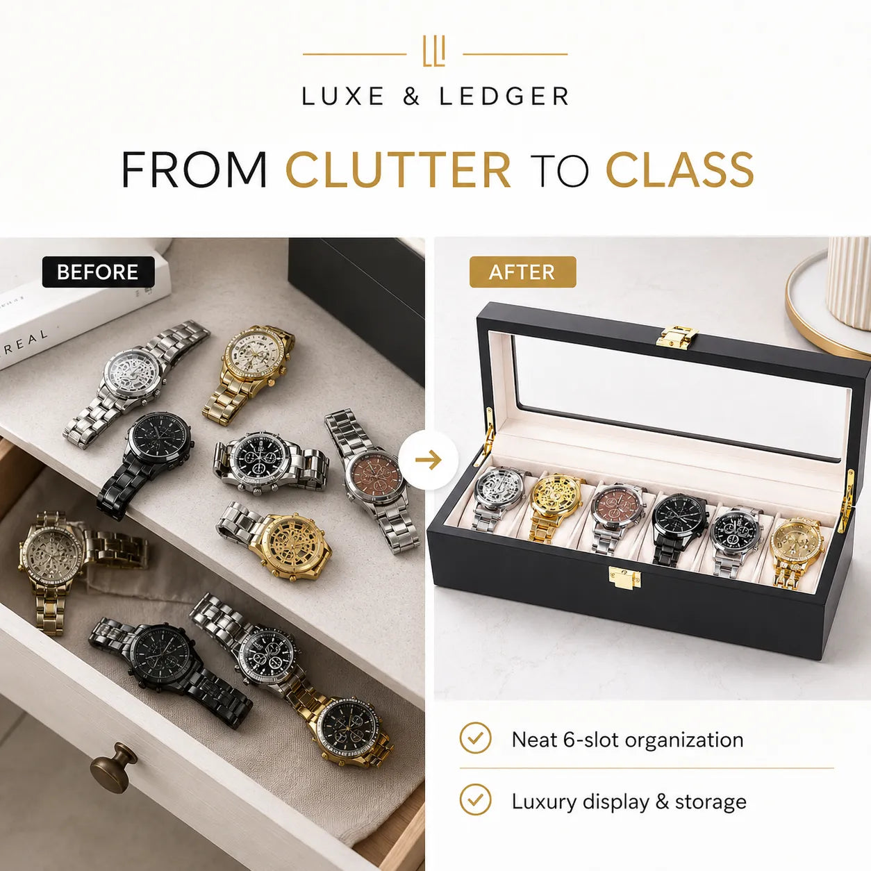 LUXURY WATCH STORAGE BOX