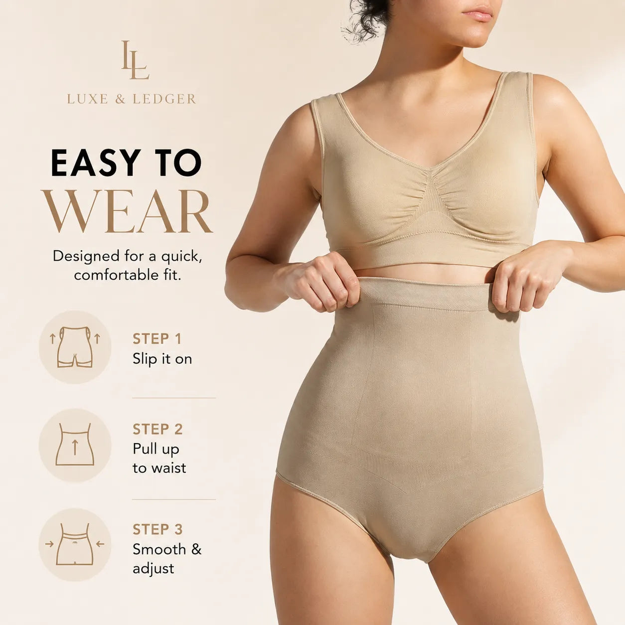 HIGH-WAIST SCULPTING PANTS