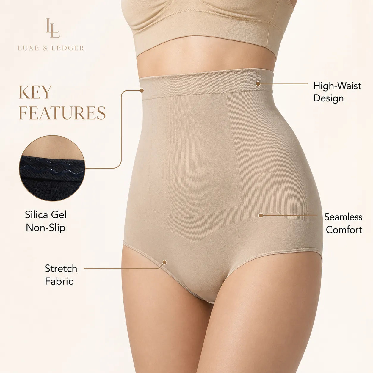 HIGH-WAIST SCULPTING PANTS