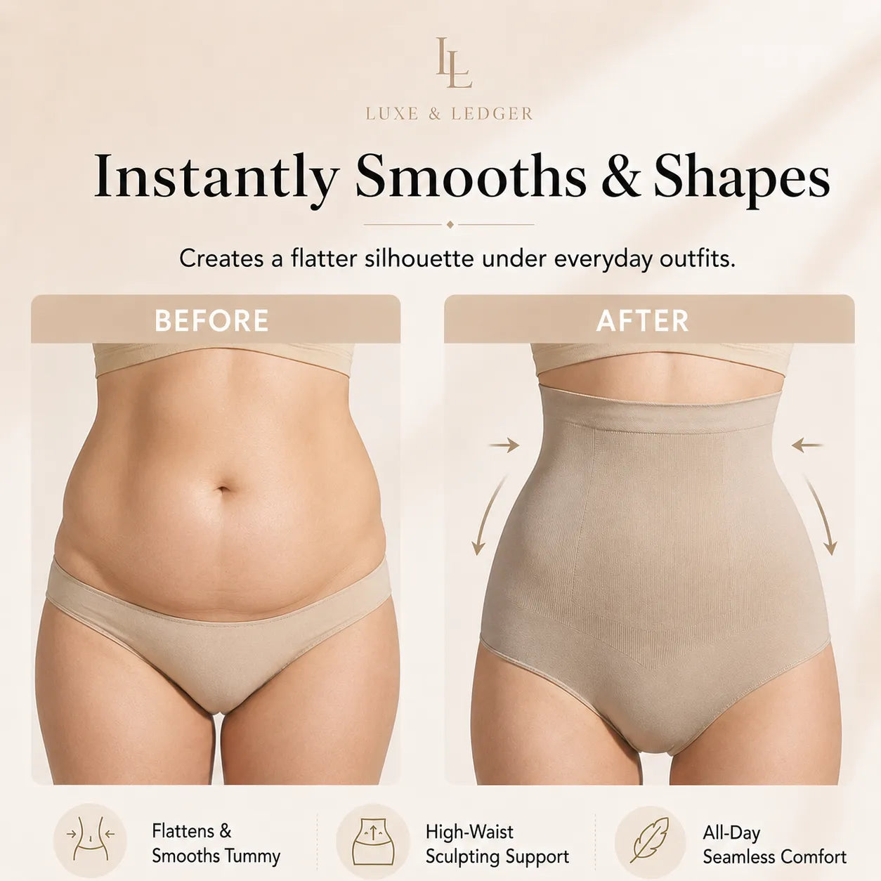 HIGH-WAIST SCULPTING PANTS