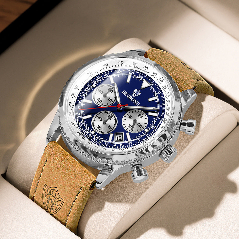 ULTRA-THIN BUSINESS LEATHER WATCH