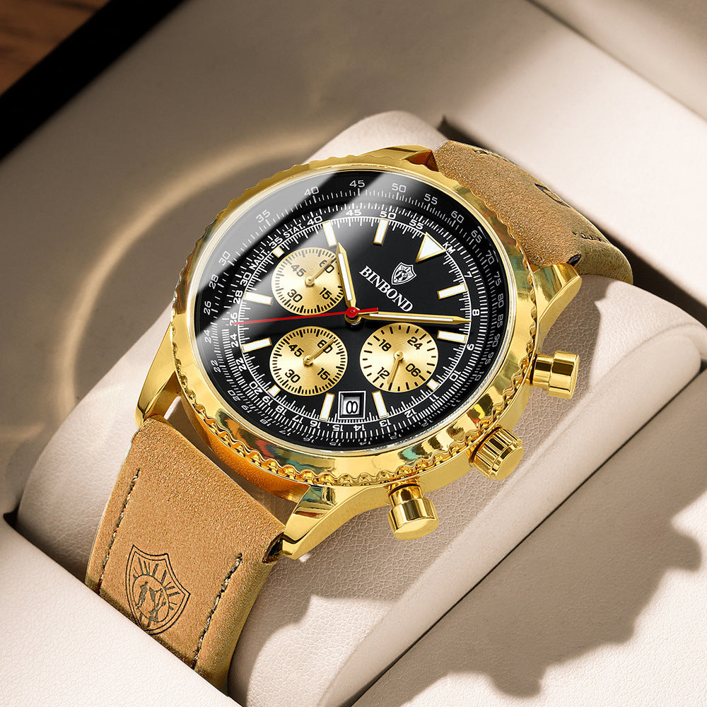 ULTRA-THIN BUSINESS LEATHER WATCH