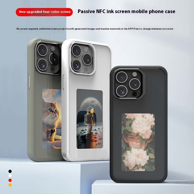 NFC PROJECTION E-INK SCREEN BRACKET PHONE CASE