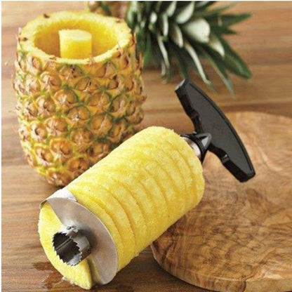 STAINLESS STEEL PINEAPPLE SLICER & PEELER
