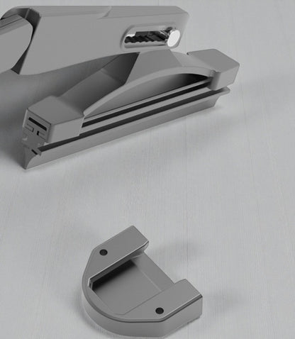 Metallic MOTORCYCLE HELMET WIPER mechanism on a light gray background