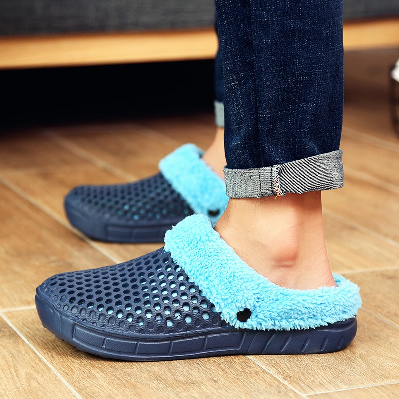 FUZZY PLUSH GARDEN CLOGS