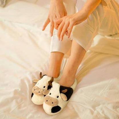 FLUFFY COW SLIPPERS