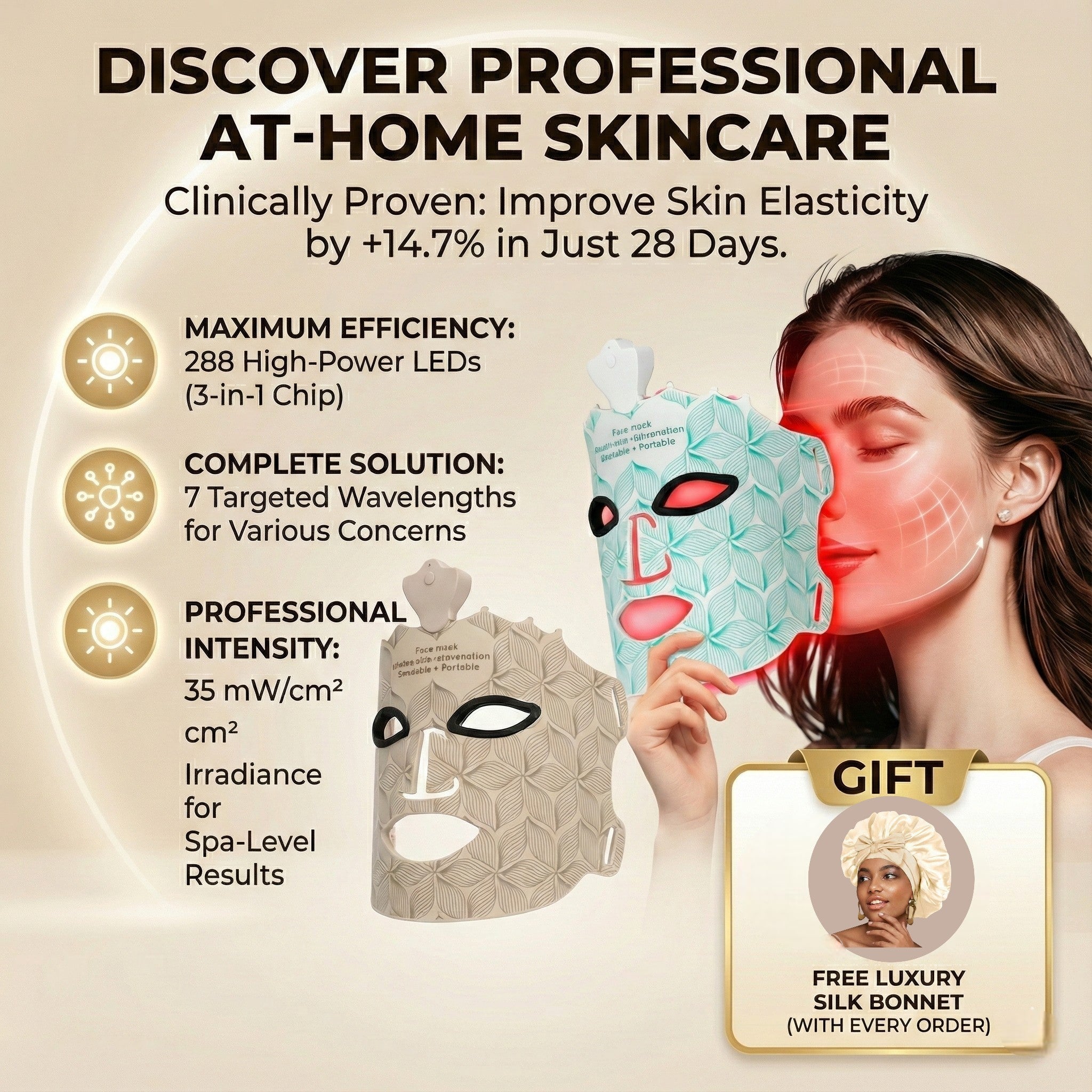 DERMAGLOW™ LED MASK – Luxe & Ledger
