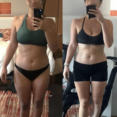 Before and after testimonial