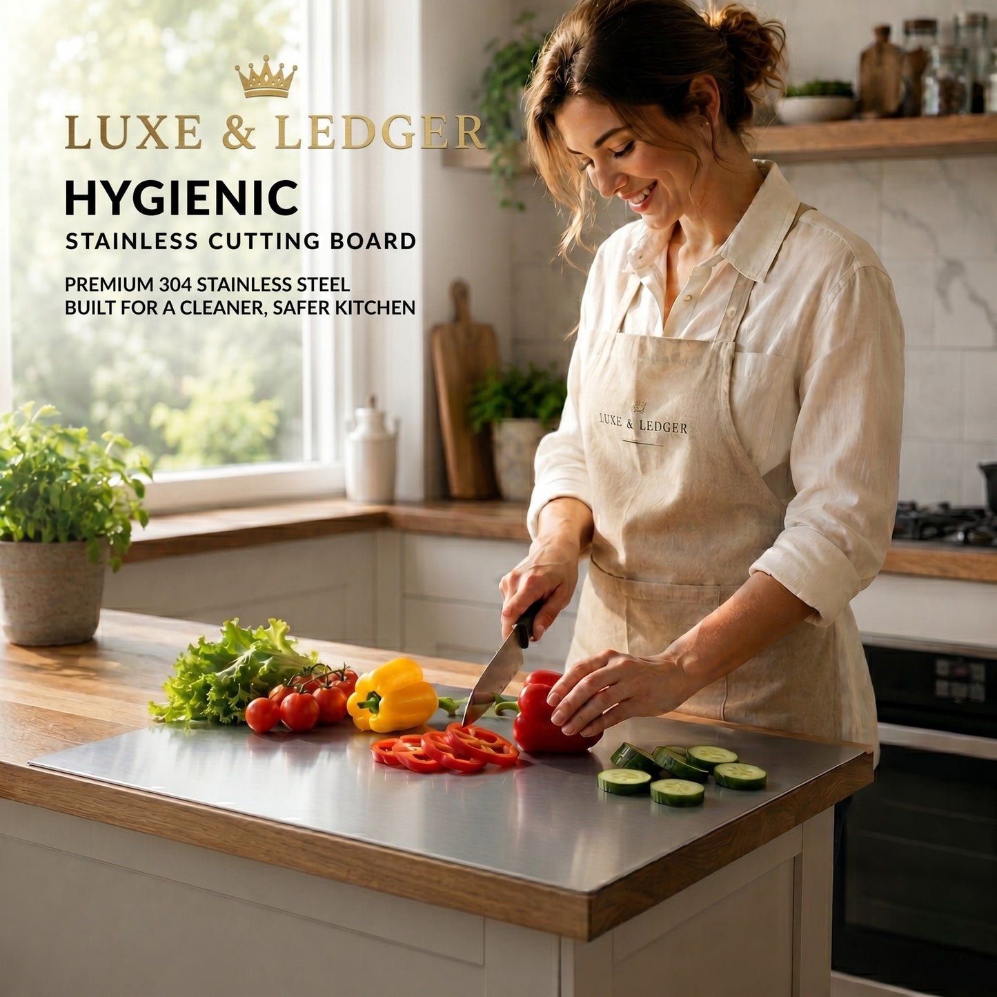 HYGIENIC STAINLESS CUTTING BOARD
