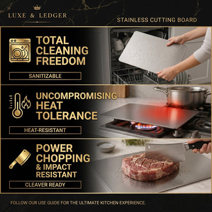HYGIENIC STAINLESS CUTTING BOARD