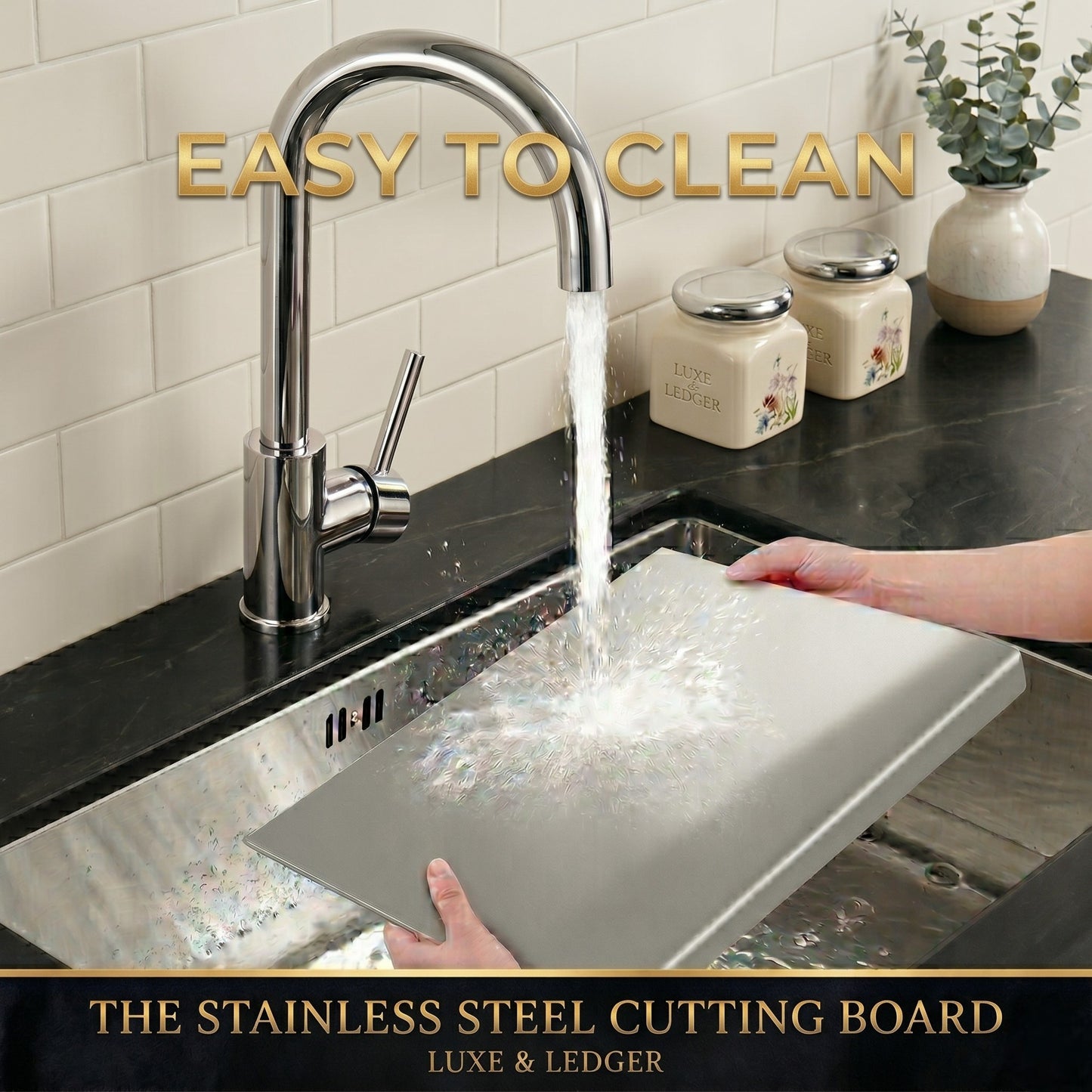 HYGIENIC STAINLESS CUTTING BOARD