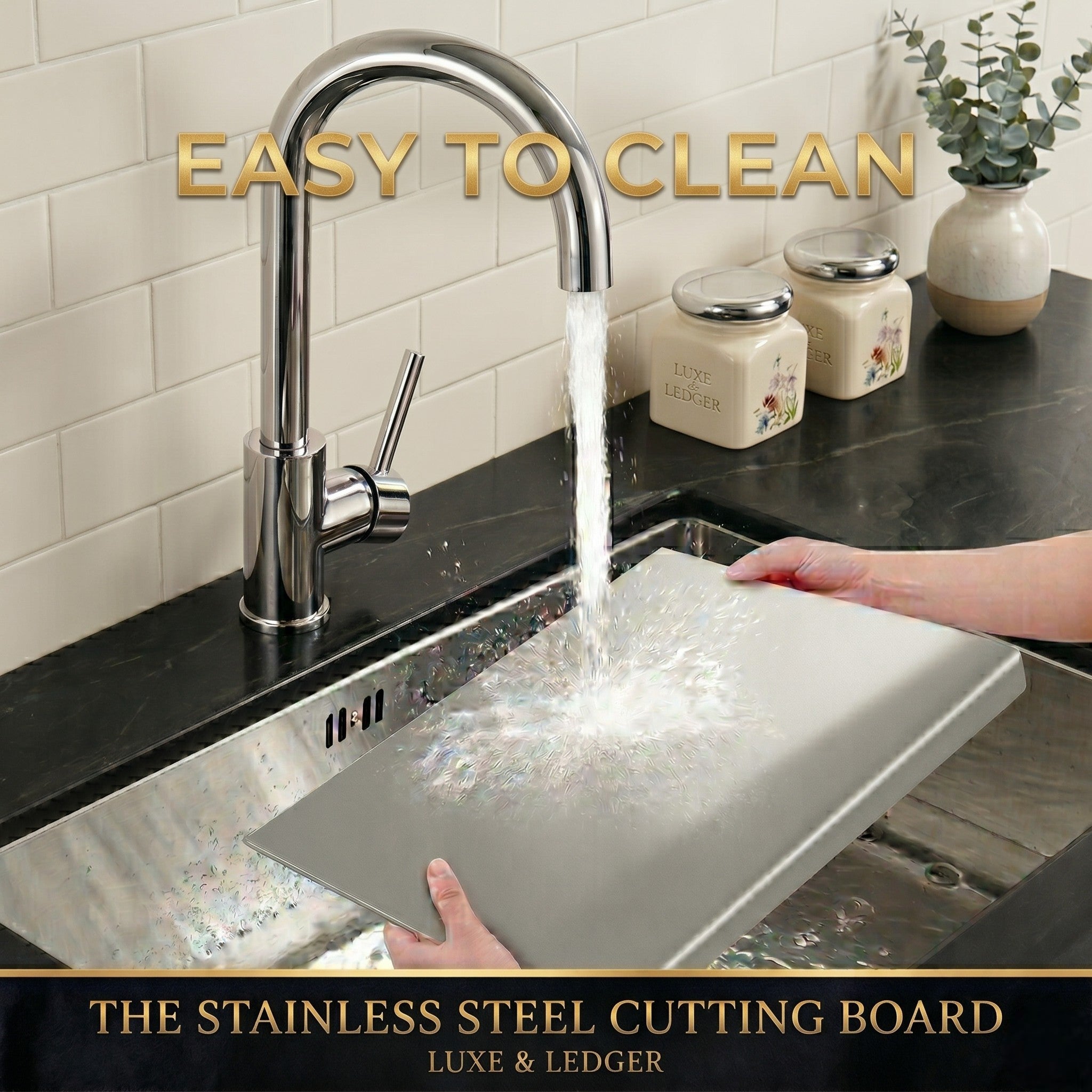 HYGIENIC STAINLESS CUTTING BOARD