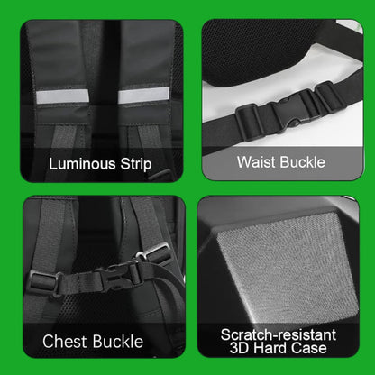 LUMINOUS MOTORCYCLE HELMET BACKPACK