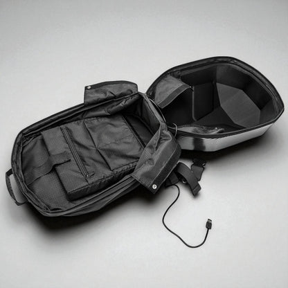 LUMINOUS MOTORCYCLE HELMET BACKPACK