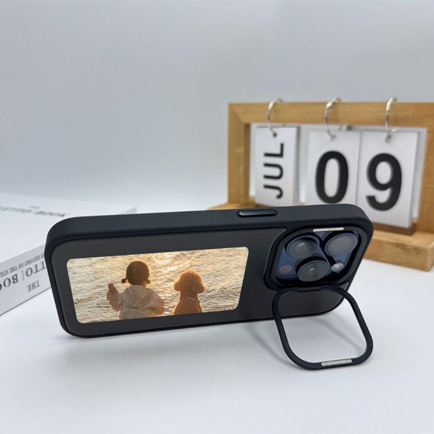 NFC PROJECTION E-INK SCREEN BRACKET PHONE CASE